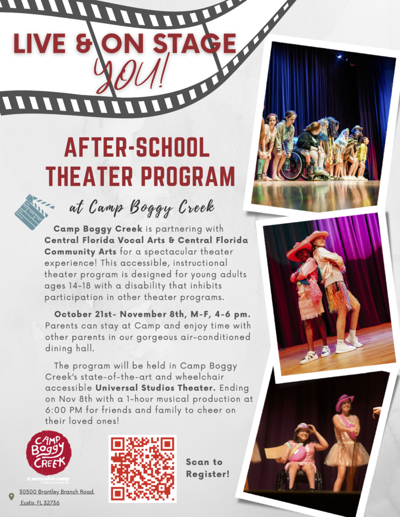 Poster for the After-School Theatre Program. Details on the link