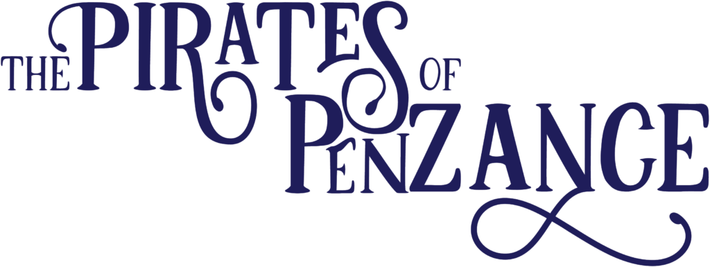 The ornate logo for The Pirates of Penzance
